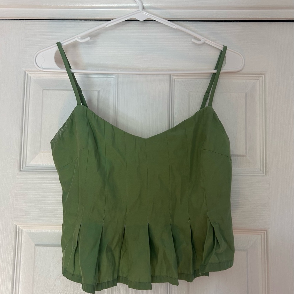 Le Lis Olive Green Camisole Top
